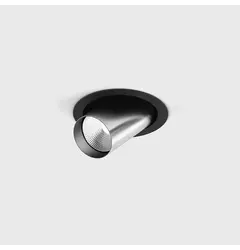 Вбудований стельовий поворотний світильник з рамкою TUB M OUT, D52мм, H60мм, CREE LED 12W, 1210Lm, 4000K, 50°, CRI>90, 300mA, IP20, чорний/матовий алюміній