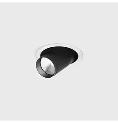 Вбудований стельовий поворотний світильник з рамкою TUB M OUT, D52мм, H60мм, CREE LED 12W, 1210Lm, 4000K, 50°, CRI>90, 300mA, IP20, білий/чорний