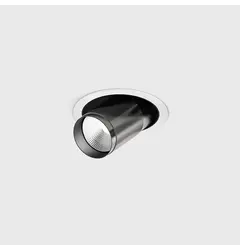 Вбудований стельовий поворотний світильник з рамкою TUB M OUT, D52мм, H60мм, CREE LED 12W, 1210Lm, 4000K, 50°, CRI>90, 300mA, IP20, білий/титановий