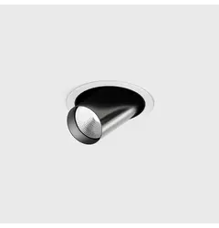 Вбудований стельовий поворотний світильник з рамкою TUB M OUT, D52мм, H60мм, CREE LED 12W, 1210Lm, 4000K, 50°, CRI>90, 300mA, IP20, білий/титановий