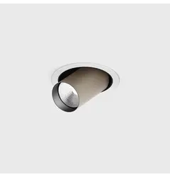 Вбудований стельовий поворотний світильник з рамкою TUB M OUT, D52мм, H60мм, CREE LED 12W, 1210Lm, 4000K, 50°, CRI>90, 300mA, IP20, білий/бежевий