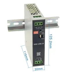 Блок живлення Mean Well на DIN-рейку 120W DC48V (XDR-120E-48)