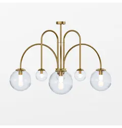 Люстра PikArt Brass&Glass 38399-2