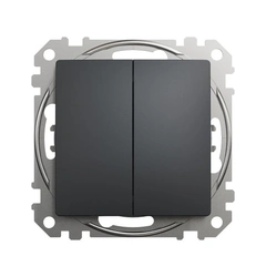 Выключатель 2-кл SE Sedna Design SDD114105 черный