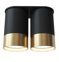 Точковий спот PikArt BP Black/White Gold подвійний NEW 28003