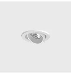 Вбудований стельовий поворотний світильник з рамкою PRO IN, D140mm, H111mm, LED 26W, 3000K, 45°, 3377Lm, CRI>80, 700mA, IP20, white color
