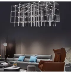 Люстра Linef СТРУКТУРИ CHROME MJ200-1200*600*600 CH