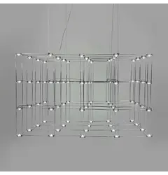 Люстра Linef СТРУКТУРИ CHROME MJ199-950*600*600 CH