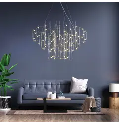 Люстра Linef СТРУКТУРИ TITANIUM MJ205-800 Titanium