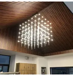 Люстра Linef СТРУКТУРИ CHROME MJ201-750*600*600 CH