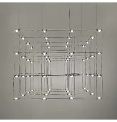 Люстра Linef СТРУКТУРИ CHROME MJ199-720*600*600 CH