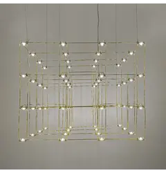 Люстра Linef СТРУКТУРИ TITANIUM MJ199-720*600*600 Titanium