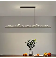 Люстра Linef MJ374 MJ374-L1200 BK ACRYLIC