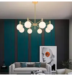 Люстра Linef MJ 89 AB MJ89/8 АВ+WT