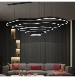Люстра Linef PCL006 PCL006-120*100*80*60*40 BK