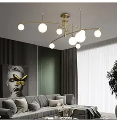 Люстра Linef SGJ 8/9 SGJ8/9 AB, Колір корпусу: Латунь