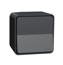 Кнопочный выключатель в сборе IP55, черный, Mureva Styl Schneider Electric MUR35026