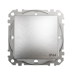 Переключатель 1-кл IP44 SE Sedna Elements SDD270106 матовый алюминий