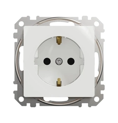 Розетка с ж/к со шторками SE Sedna Design SDD111022 белый