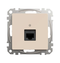 Компьютерная розетка RJ45 кат. 5е UTP SE Sedna Design SDD112451 бежевый