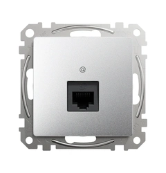 Компьютерная розетка RJ45 кат. 5е UTP SE Sedna Design SDD113451 алюминий