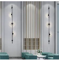 Настінний світильник Linef WSE09 WSE09-150*1500 BK Marble