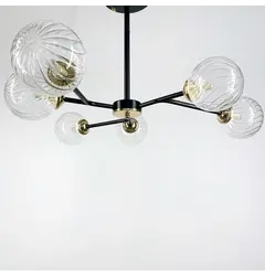 Люстра Linef 8122 G9 8122/6 G9 BK+GD+CL