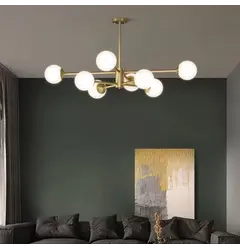 Люстра Linef CD111 CD111/8 AB+WT