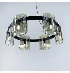Люстра Linef D 3903 D3903/6 BK AMBER