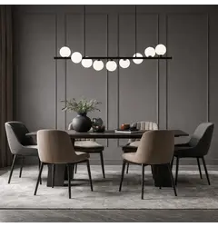 Люстра Linef MJ 191 MJ191-950 BK+WT