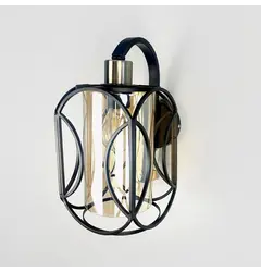 Бра Linef 12055/1 12055/1W BK+AM
