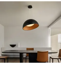 Підвісний світильник Linef 1909 1909P-500 BK+Wood