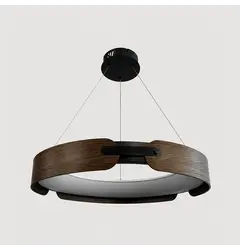 Люстра Linef 1907 1907P-580 BK+Wood