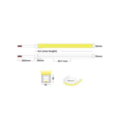 Архітектурний неон Nova Luce GOMU 10X10 IP67 VERTICAL BENDING 9530051