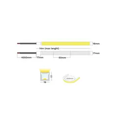Архітектурний неон Nova Luce GOMU 16X17 IP68 VERTICAL BENDING 9530053