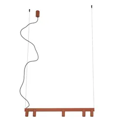 Люстра Nowodvorski 12421 Fourty Line LED 900 GU10 R35+LED 5+2x10 Вт+7 Вт 3000 К 600 лм IP20, терракотовая