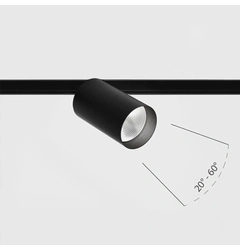 Трековый светильник LTX IN LINE ZOOM LED 13W, 3000K (06.0599.13.930.BK)