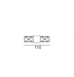 З'єднувач електричний накладний LTX IN_LINE CORNER 180 06.SE180HR.BK