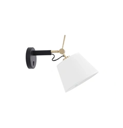 Бра Azzardo Zyta Wall XS BK/GO White AZ4187