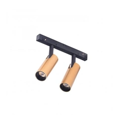 Магнитный трековый светильник AZzardo NIKO 2 TRACK MAGNETIC 2x7W 3000K GO/BK AZ4588