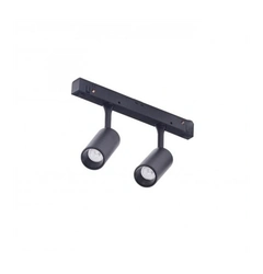 Магнитный трековый светильник AZzardo NIKKI 2 TRACK MAGNETIC 2x3W 3000K BK/BK AZ4592