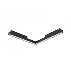 Магнитный трековый светильник AZzardo SAGA TRACK MAGNETIC CORNER A 24W MILKY120 4000K BK AZ4615