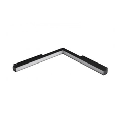 Магнитный трековый светильник AZzardo SAGA TRACK MAGNETIC CORNER B 24W MILKY120 4000K BK AZ4619