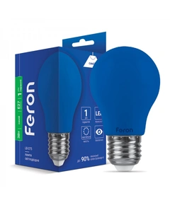 Світлодіодна лампа Feron LB-375 3Вт E27 синій
