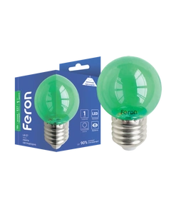 Світлодіодна декоративна лампа Feron LB-37 1Вт E27 зелена