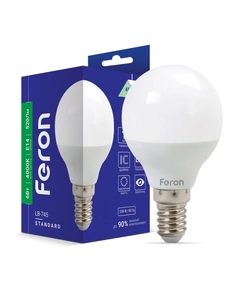 Светодиодная лампа Feron LB-745 6Вт E14 4000K | 25672