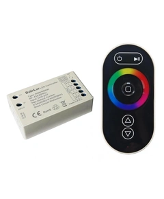 Пульт дистанційного керування+контролер RF 2.4GHz, 1-зонний RGB/RGBW, 5-24V/DC 4*4A (RGBW)/3*5A (RGB), 4*20-96W/3*25-120W, KLOODI KD- D5