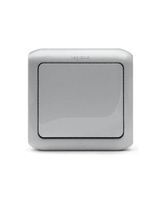 Вимикач накладний 1-клавішний IP44, Forix™ 782380, колір сірий