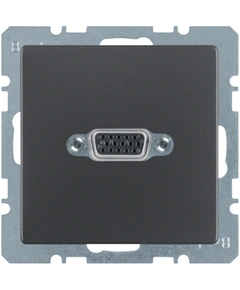 VGA-розетка з гвинтовими клемами, антрацит, «Q.1»/«Q.3»/«Q7» 3315416086