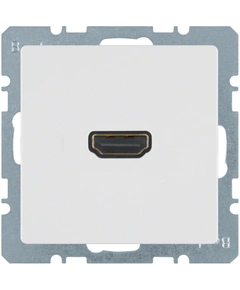 HDMI-розетка, подключение сзади под углом 90 град., полярная белизна, Q.1/Q.3/Q7 3315436089